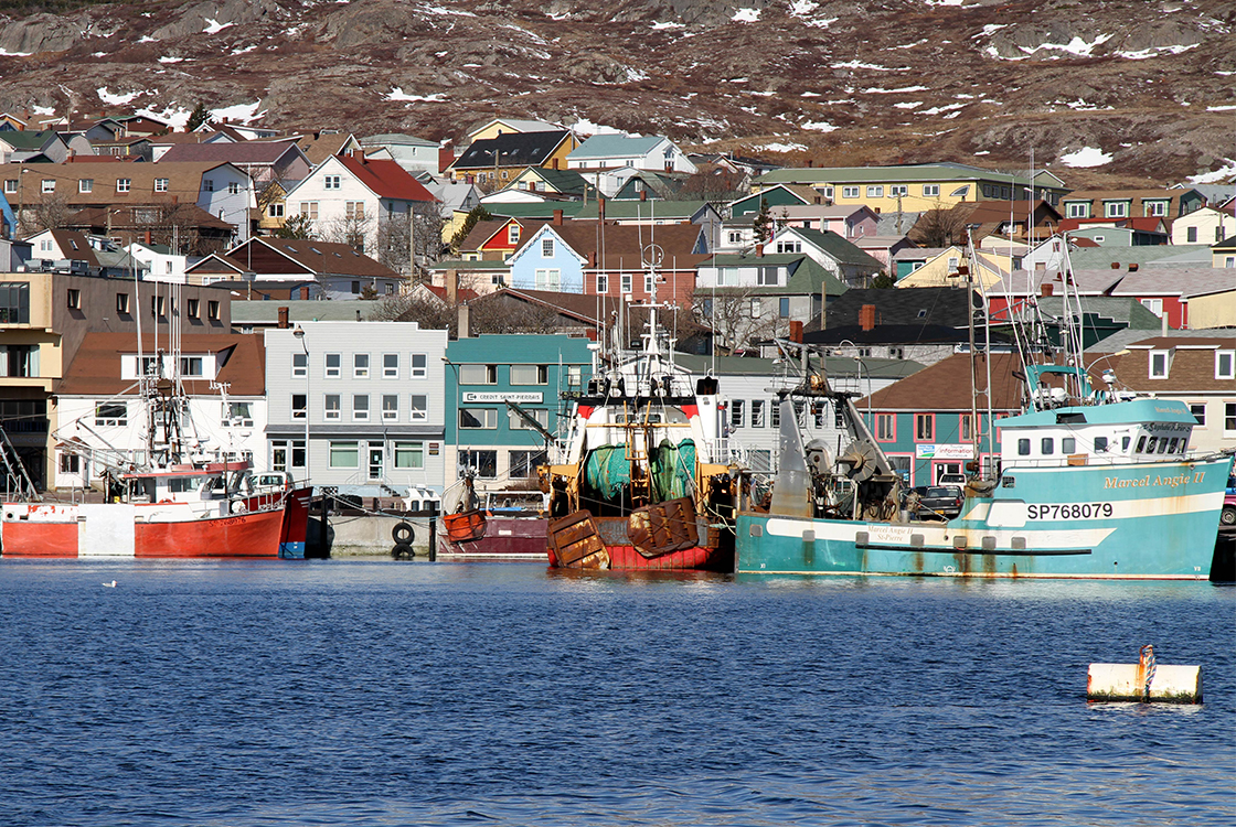 Saint-Pierre-et-Miquelon Port ville Bateau