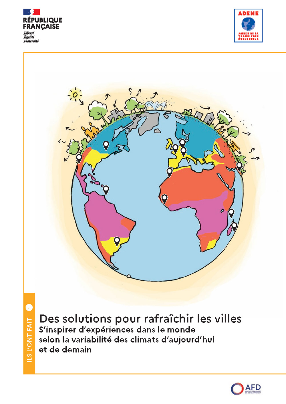 Des solutions pour rafraîchir les villes, rafraîchissement urbain, recueil ADEME-AFD