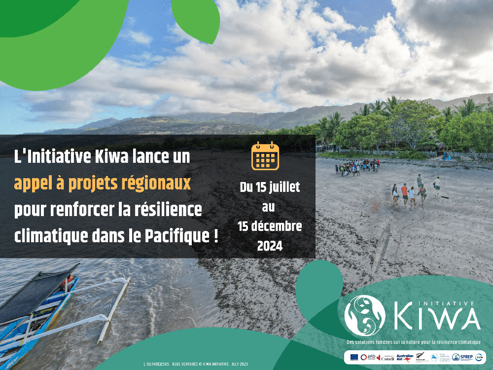 Initaitive Kiwa - Appel à projets adaptation au changement climatique dans le Pacifique