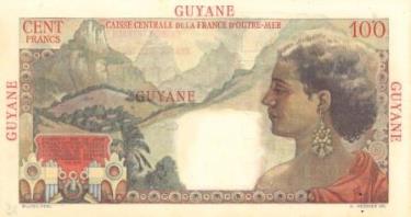 Billet de 100 francs, CCFOM, Guyane
