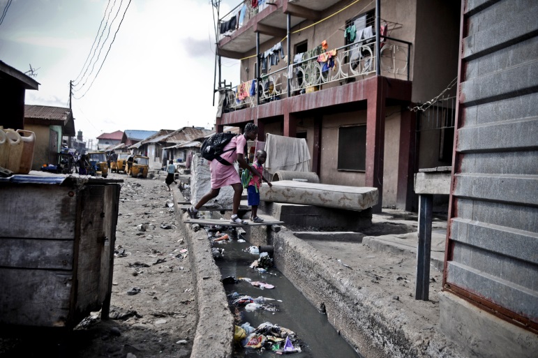 bidonville Lagos, Nigéria, insalubrité, Keogh