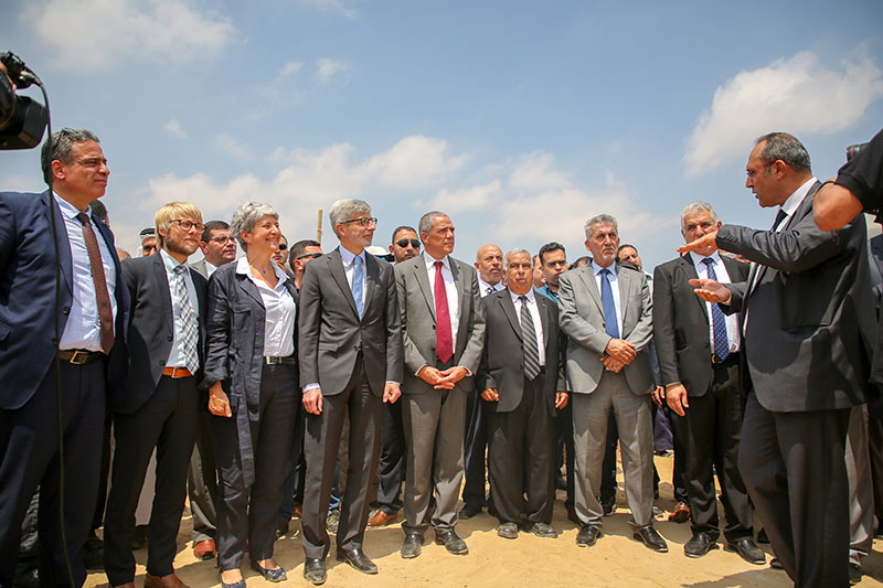 Inauguration du centre de déchets solides, Palestine