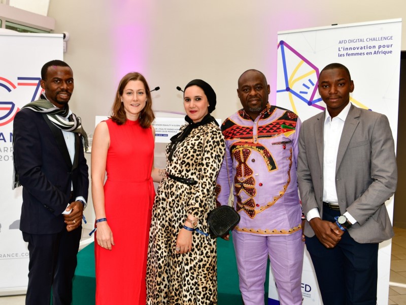AFD Digital Challenge 2019 - the five winners © Alain Goulard / AFD