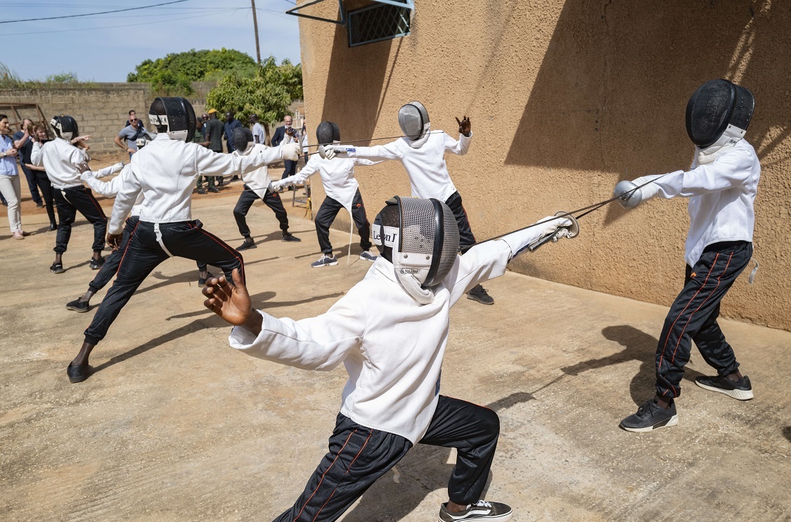 sport développement escrime pour le sourire enfant