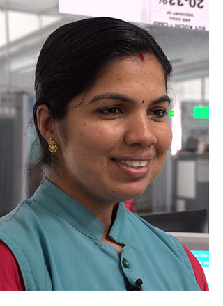 vidya vishwabathan working at the Kochi metro