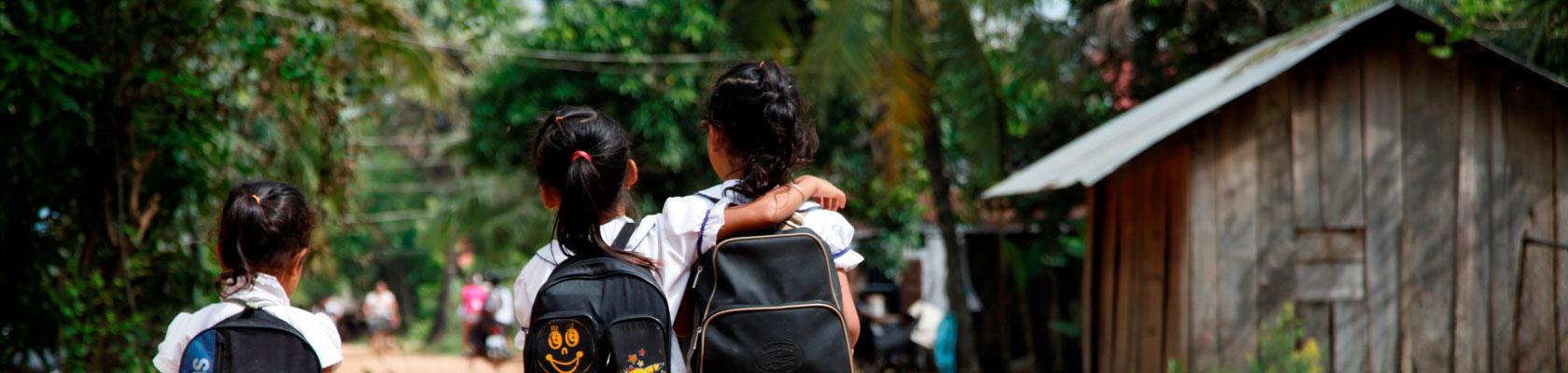 girls, school, Cambodia