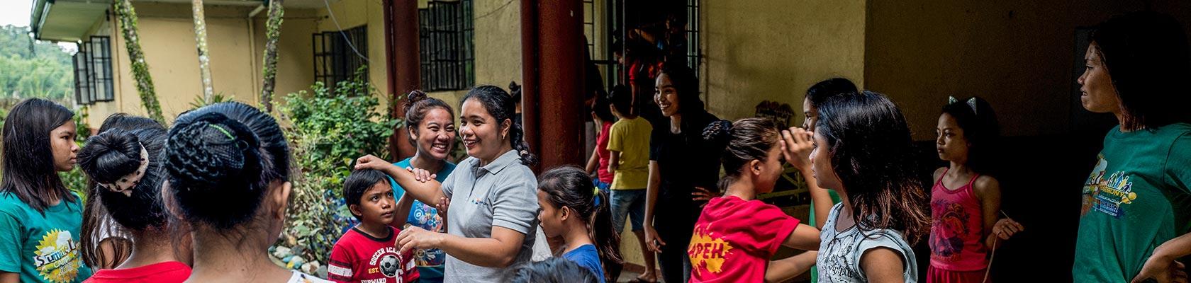 réinsertion d'enfants victimes de violence sexuelle, Philippines