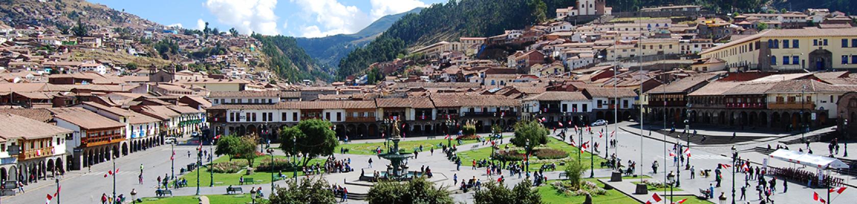 Perú, Cuzco, plaza mayor, ciudad