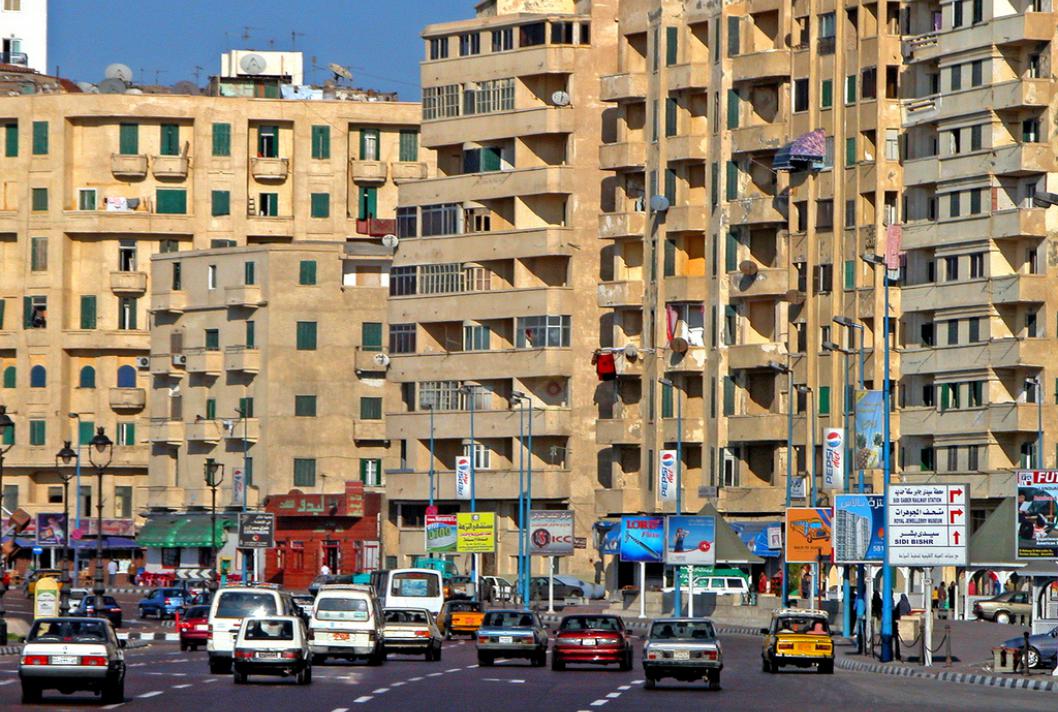 Circulation à Alexandrie, Égypte