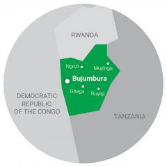 map Burundi