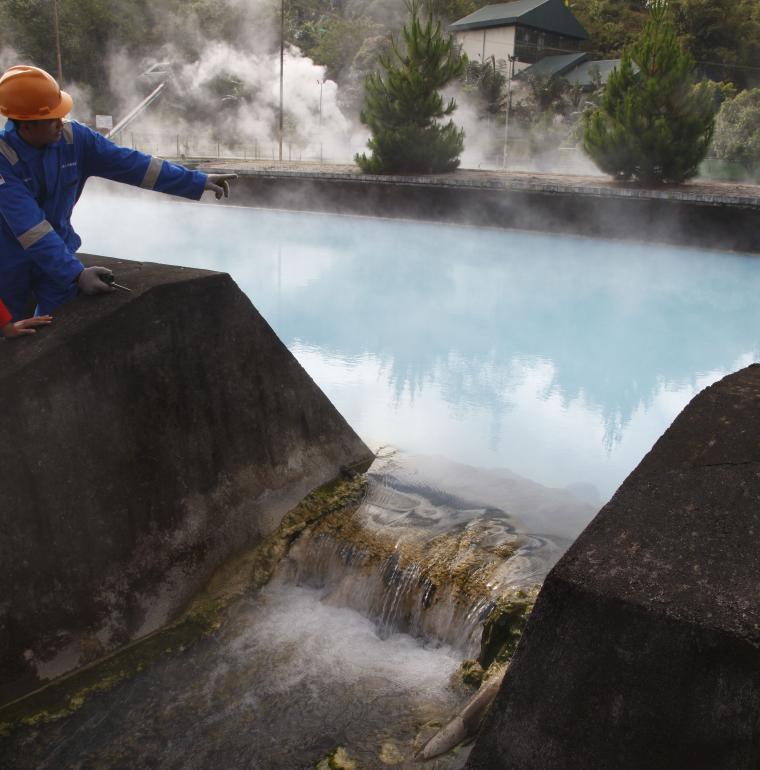 Indonésie centrale hydroélectrique