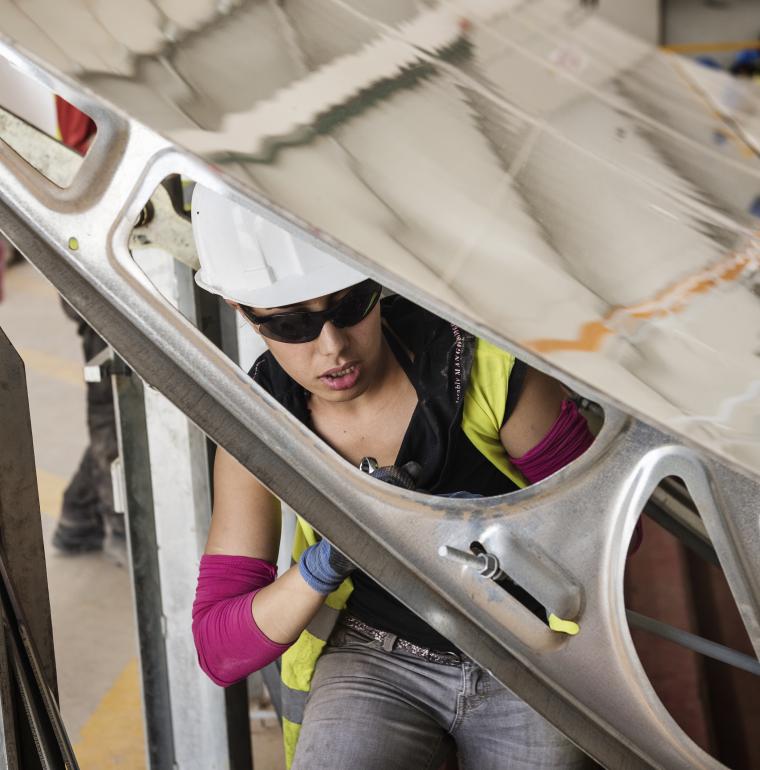 Morocco, engineer, woman, Ouarzazate, solar plant Noor II