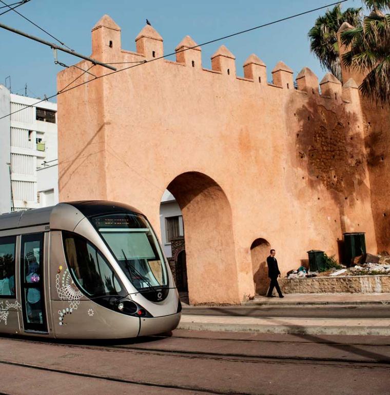 tramway Rabat-Salé, Maroc, transport