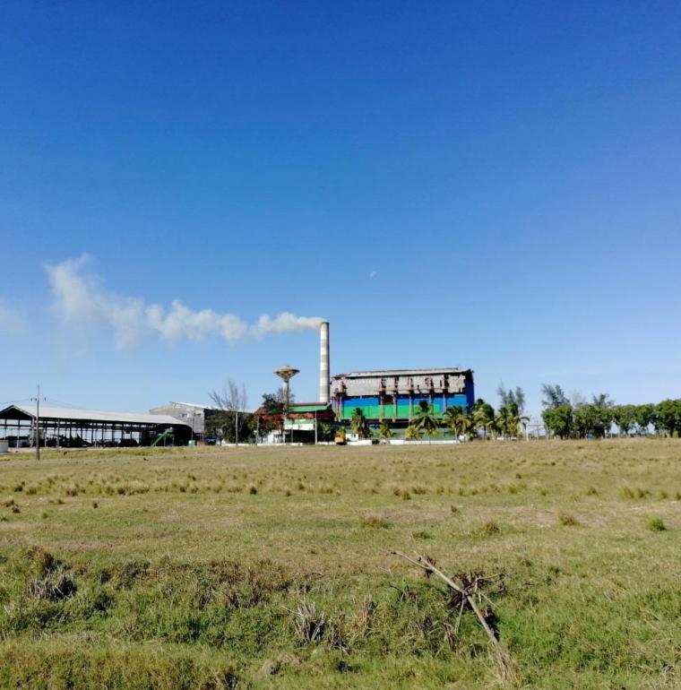 Sugar cane processing plant in Cienfuegos 