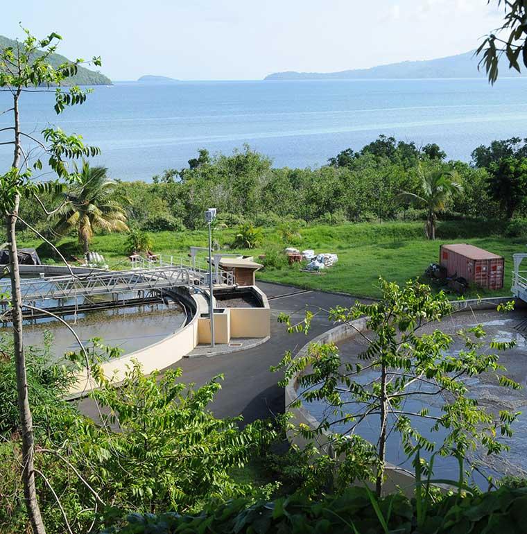 Mayotte, lagon, assainissement, station d'épuration