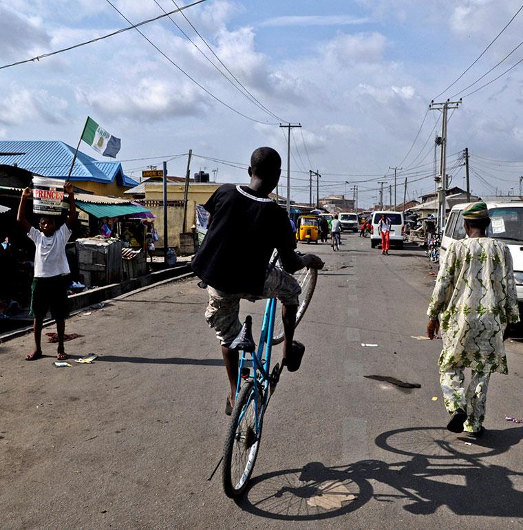 young man, city Nigeria