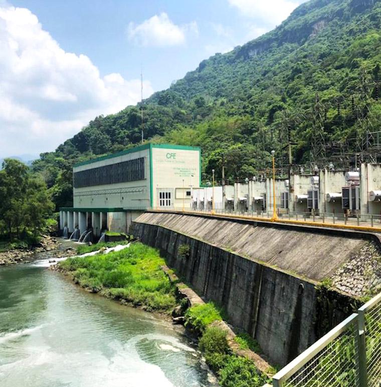 A hydroelectric power plant in Mexico