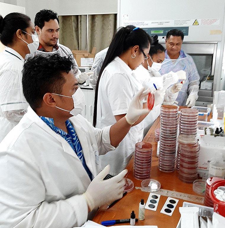 Vanuatu public health researchers