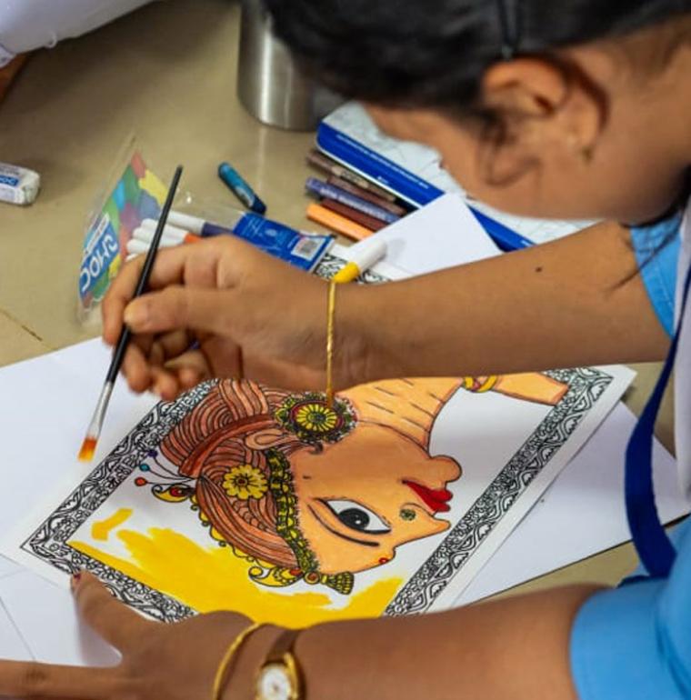 Projet financé par le fonds Metis en Inde, arts et développement