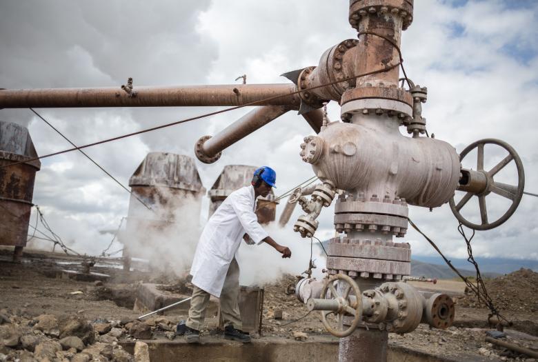 Centrale électrique géothermique d'Olkaria I et IV