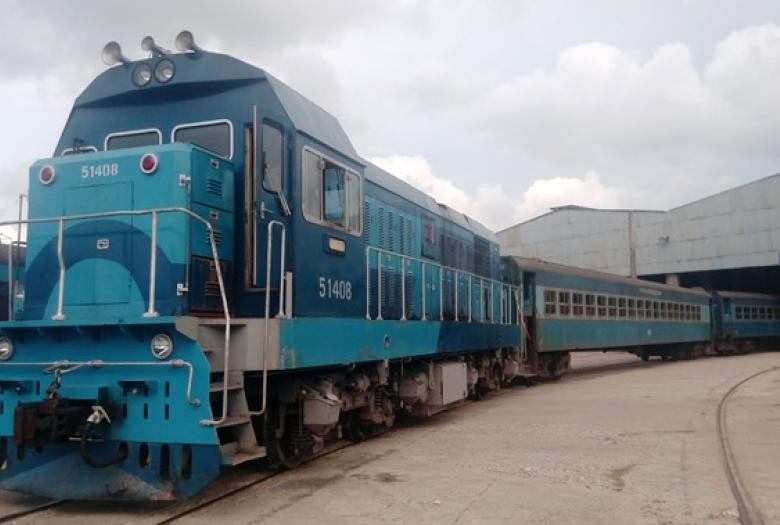 Atelier de réparation ferroviaire de Luyano à La Havane, Cuba, train, transport