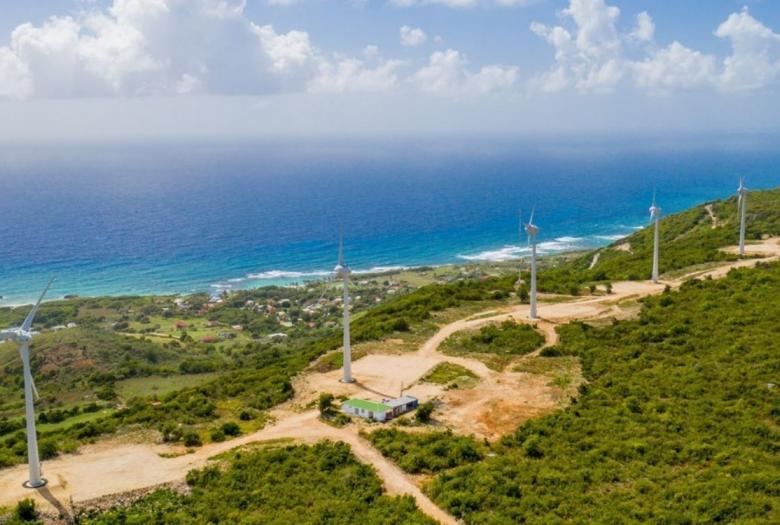 Parc éolien de la Montagne, la Désirade, Guadeloupe