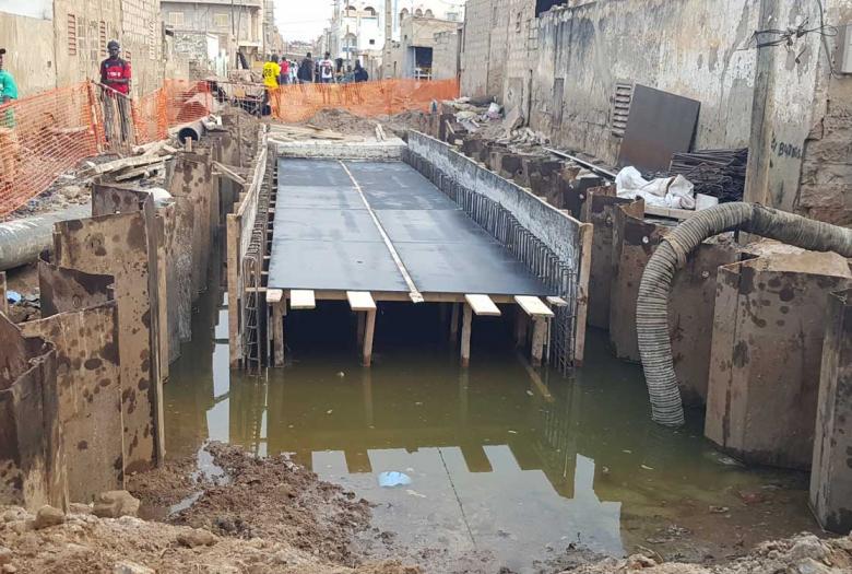 Lutter contre les inondations dans la zone de Pikine Irrégulier Sud dans la banlieue de Dakar