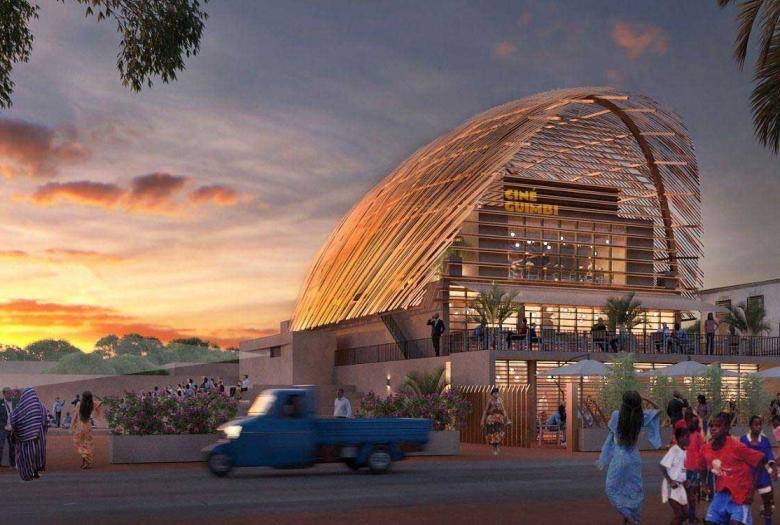 Au Burkina Faso, l’AFD et l’Union européenne soutiennent la réfection du Ciné Guimbi, au Burkina Faso