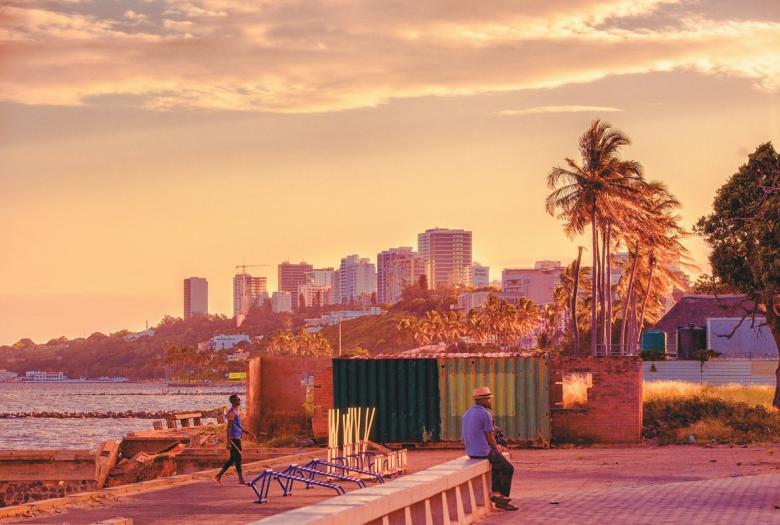 Vue sur Maputo, au Mozambique.