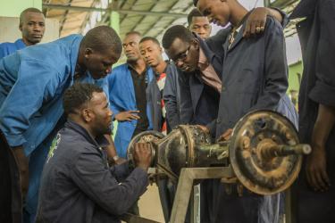 Technical college, students, learners, education, vocational training, Nouakchott, Mauritania