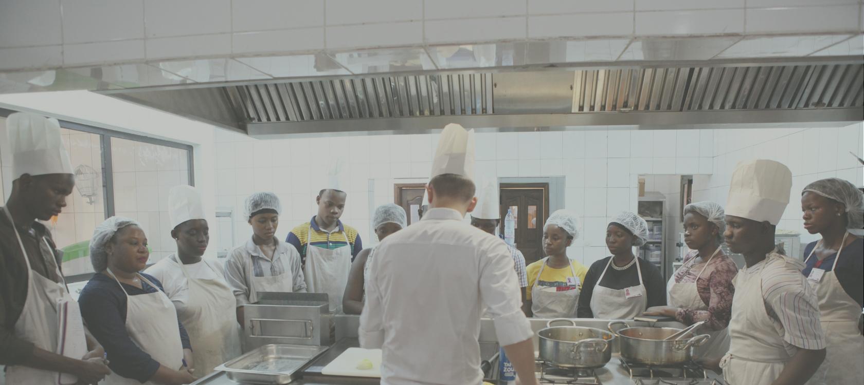 Mali, école hôtelière, cuisines