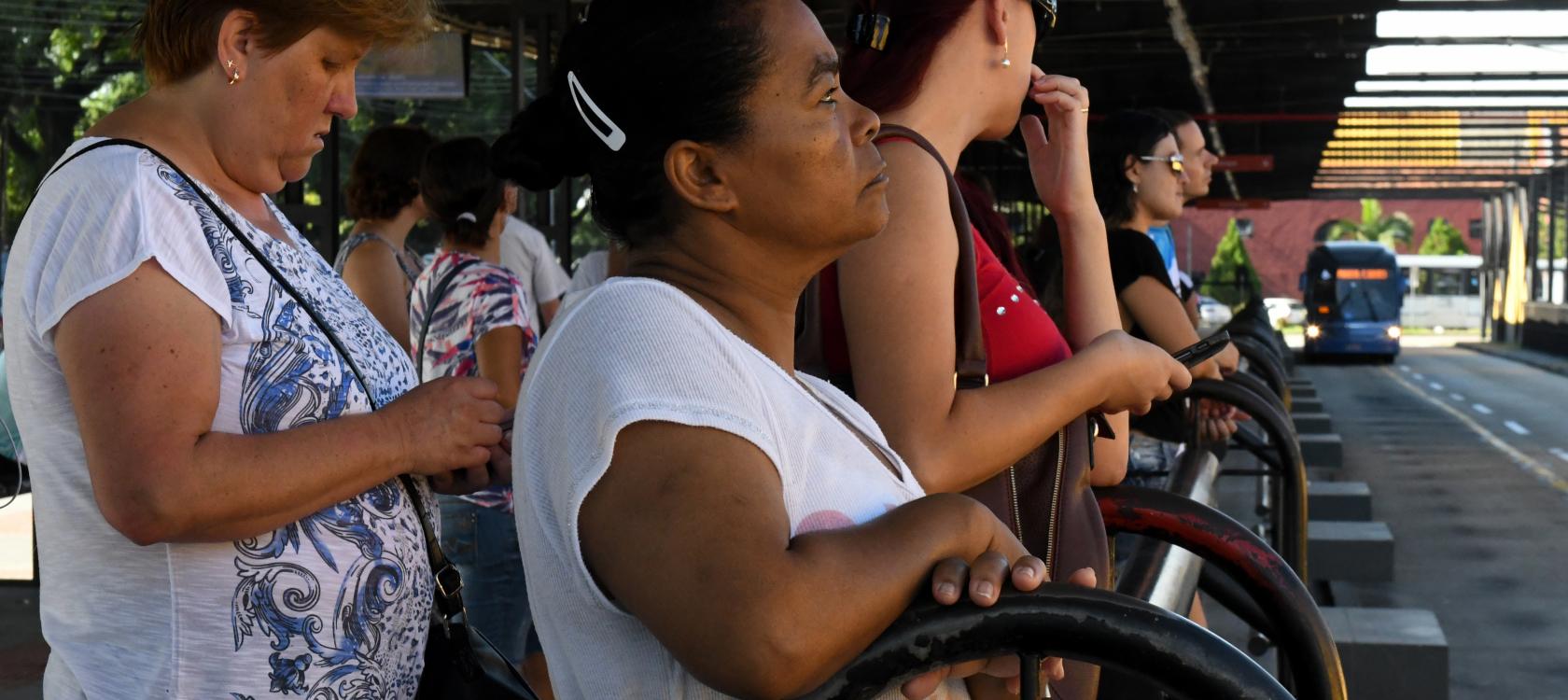 Passengers, bus, Curitiba, Brasil, transport