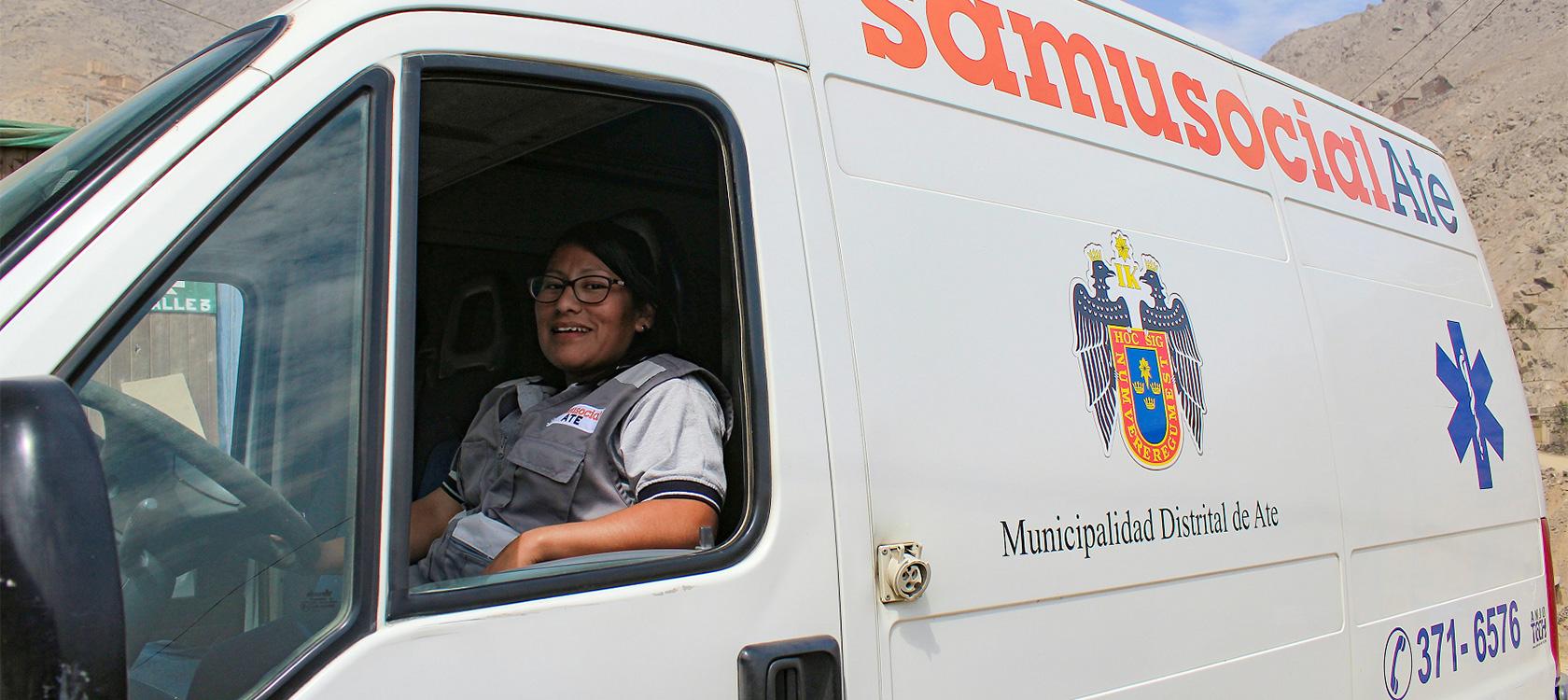 Pérou, Lima, Samu Social, Maria Soledad