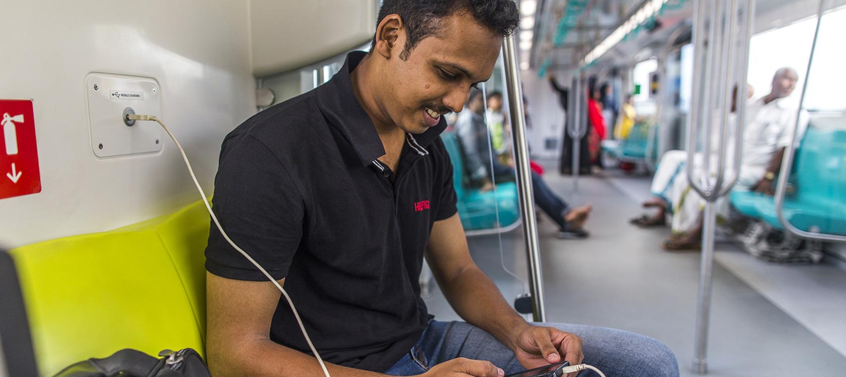 India, Kochi, Vishwanathan, man, metro