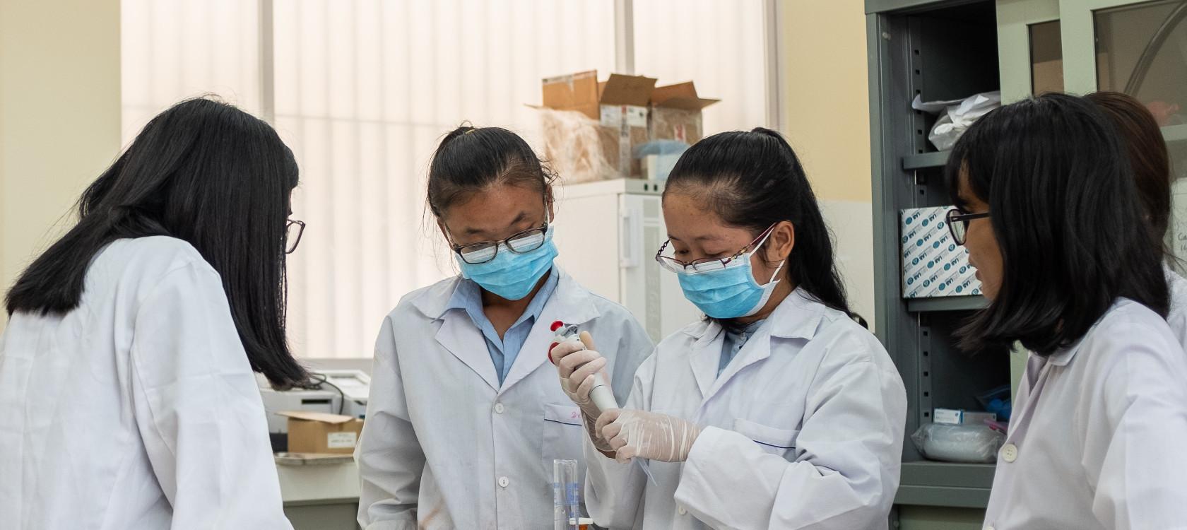 student in engineering training in cambodia