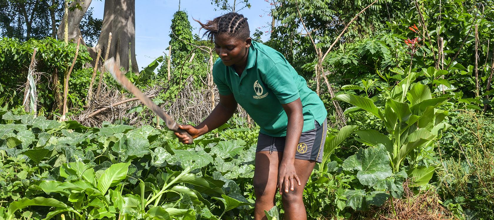 Sonya Meboum, safely selling cassava