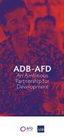 ADB-AFD : An Ambitious Partnership for Development