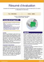 Evaluation de l’ensemble des actions inscrites dans le cadre du projet C2D 1 et 2 Justice, République de Côte d’Ivoire
