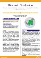 Evaluation de l’ensemble des actions inscrites dans le cadre du projet C2D 1 et 2 Justice, République de Côte d’Ivoire