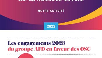 Infographie - Nos engagements pour l'appui aux organisations de la société civile en 2023
