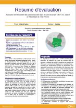 Evaluation de l’ensemble des actions inscrites dans le cadre du projet C2D 1 et 2 Justice, République de Côte d’Ivoire