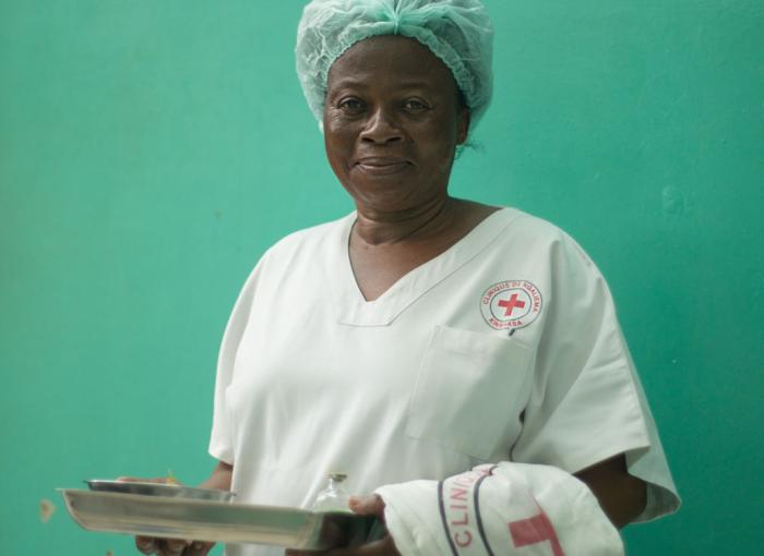 Une infirmière de Kinshasa en RDC