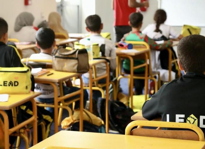 Children studying as part of the LEAD program
