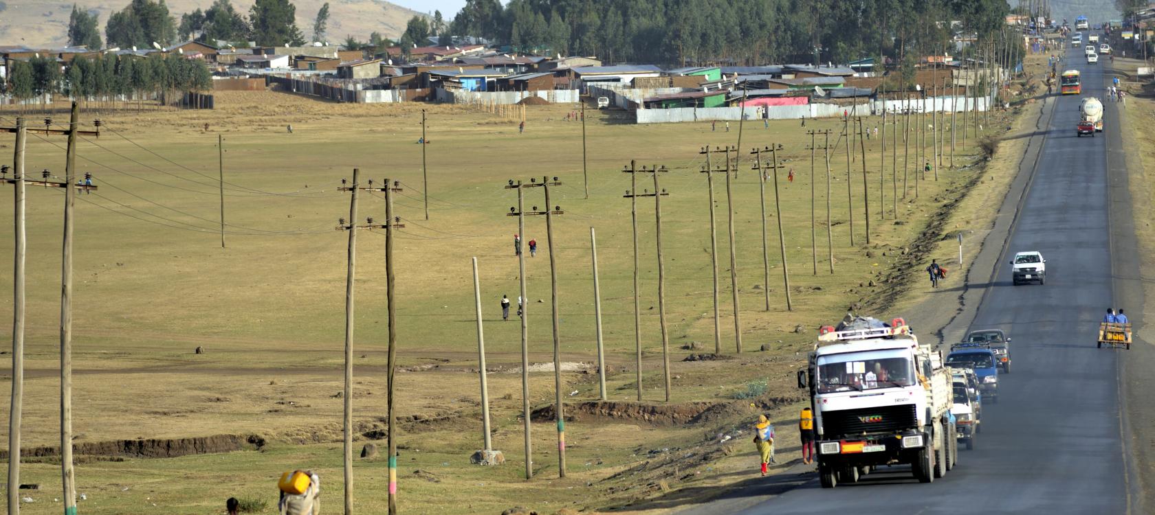 Road Addis Abeba, Ethiopia