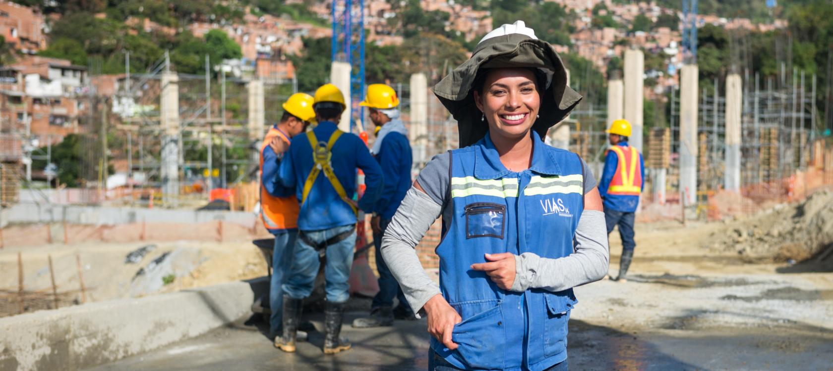 Colombie Femme chantier