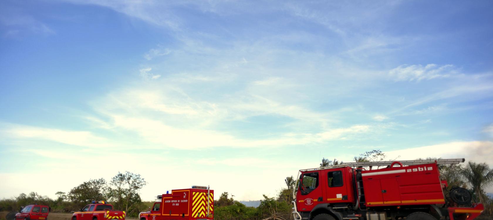 Service départemental d'incendie et de secours, SDIS, Guyane, camions, sécurité civile