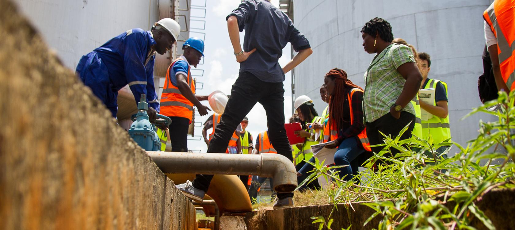 projet eau, canalisation, Nigéria, ouvriers