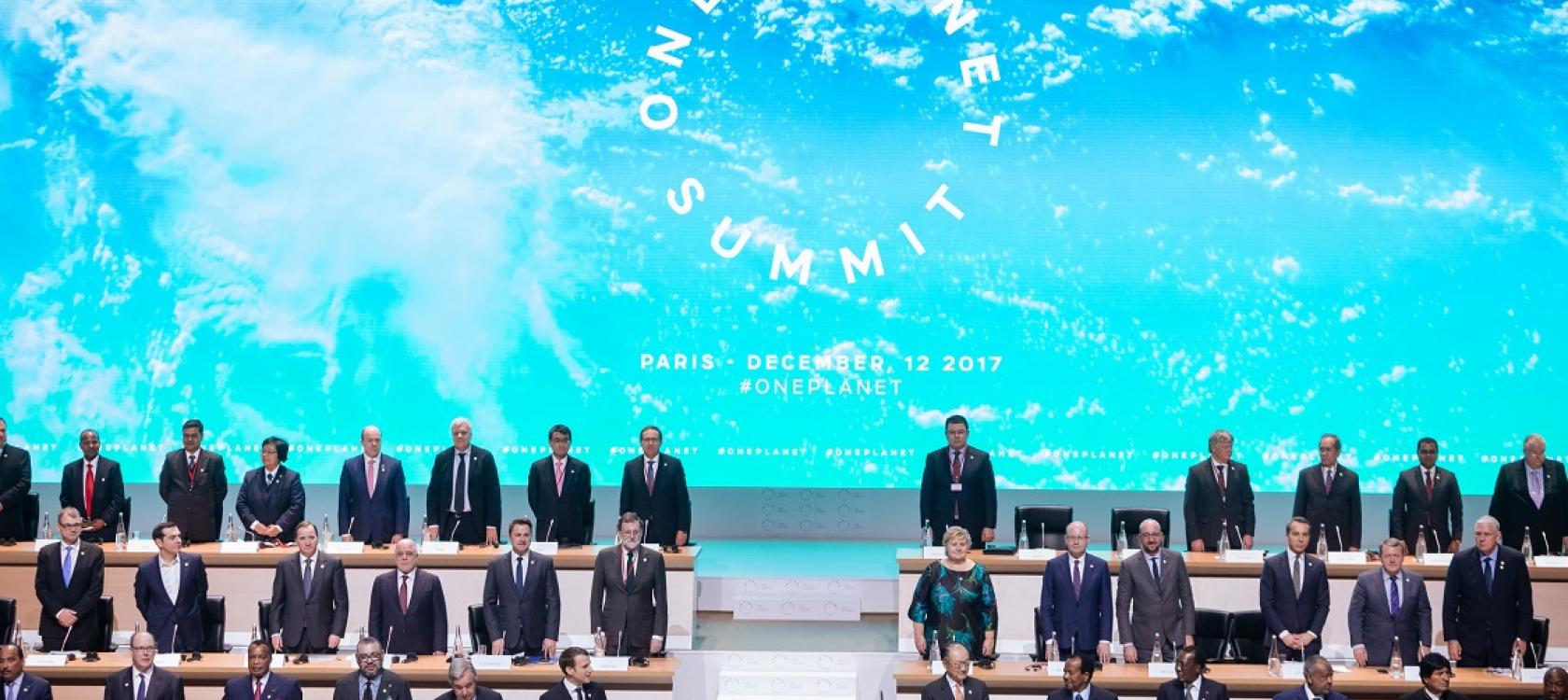 one planet summit, Paris, chefs d'etats