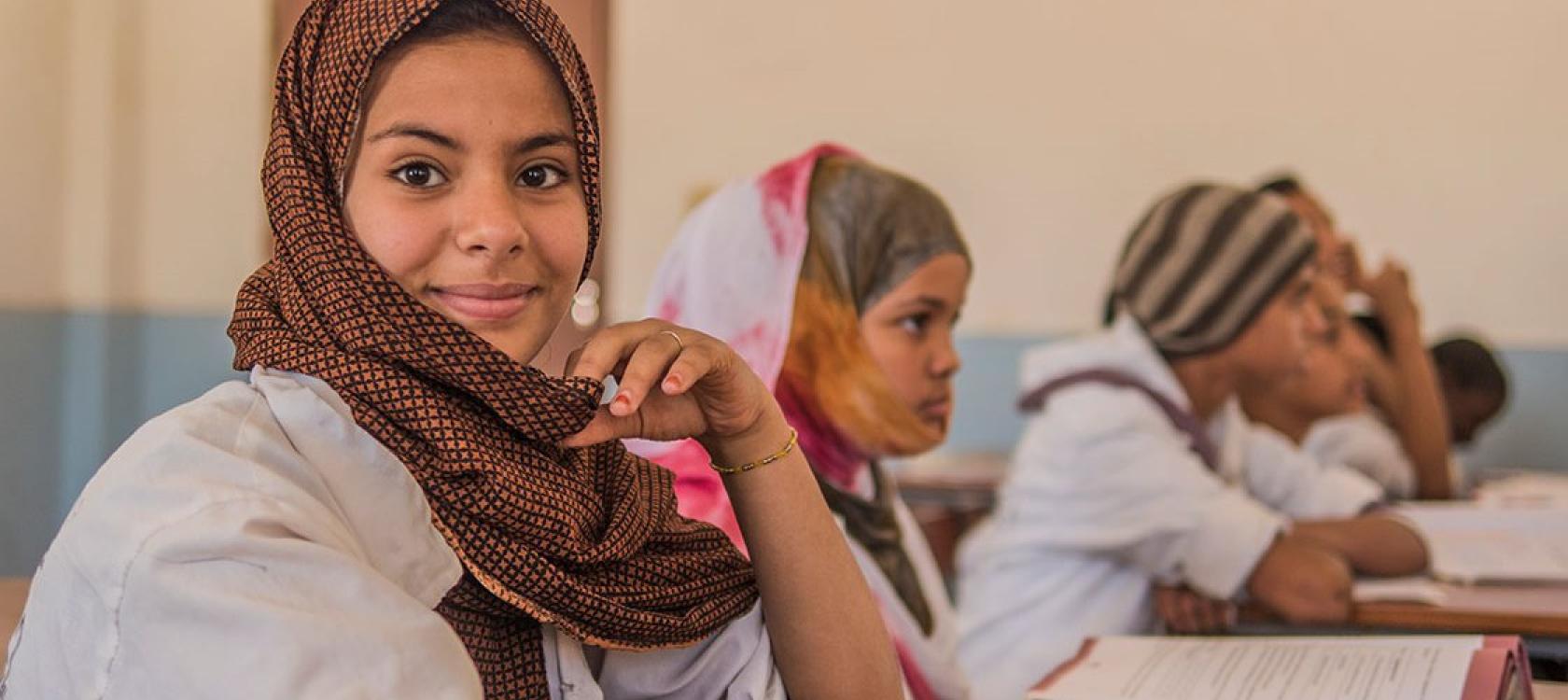 Mauritania, Students of the Arafatt high school, Nouakchott