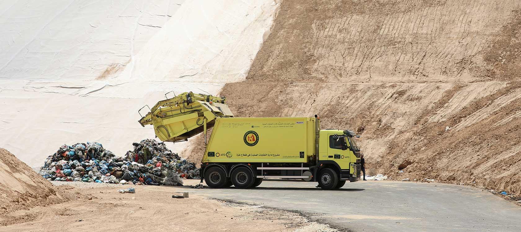 Gestion des déchets solides, Palestine